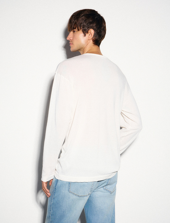 джемпер из хлопка, шёлка и льна - цена, описание и отзывы - фото №4