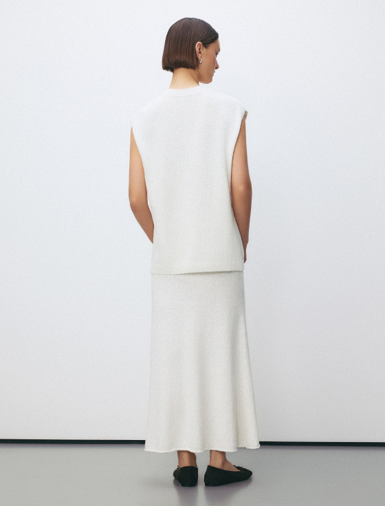 юбка миди из пряжи букле - цена, описание и отзывы - фото №6