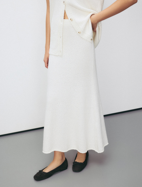 юбка миди из пряжи букле - цена, описание и отзывы - фото №4