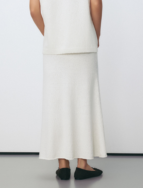 юбка миди из пряжи букле - цена, описание и отзывы - фото №5