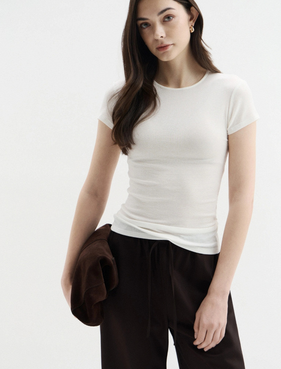 футболка из тенсела и шерсти - цена, описание и отзывы - фото №2