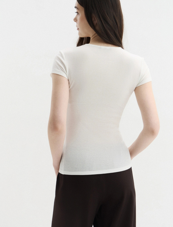 футболка из тенсела и шерсти - цена, описание и отзывы - фото №4