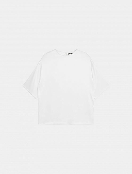 блуза из вискозы с коротким рукавом - цена, описание и отзывы - фото №1