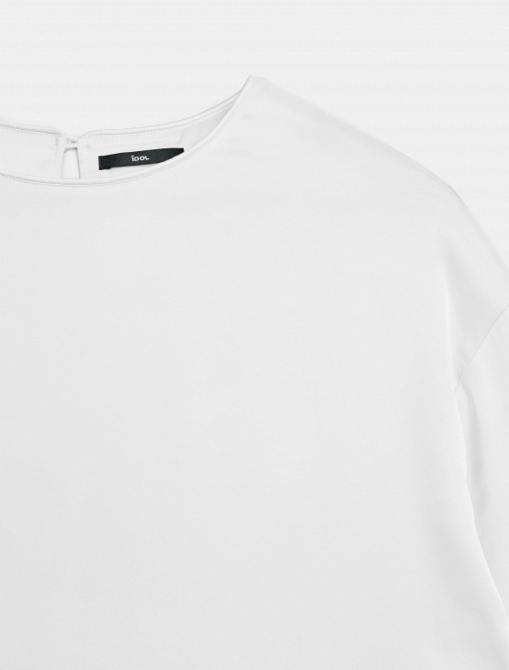 блуза из вискозы с коротким рукавом - цена, описание и отзывы - фото №3