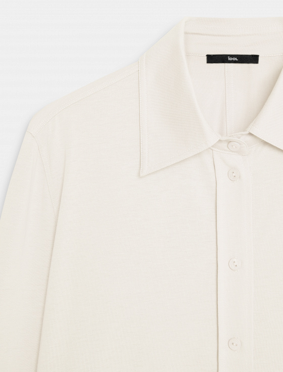 рубашка из тенсела и хлопка - цена, описание и отзывы - фото №5