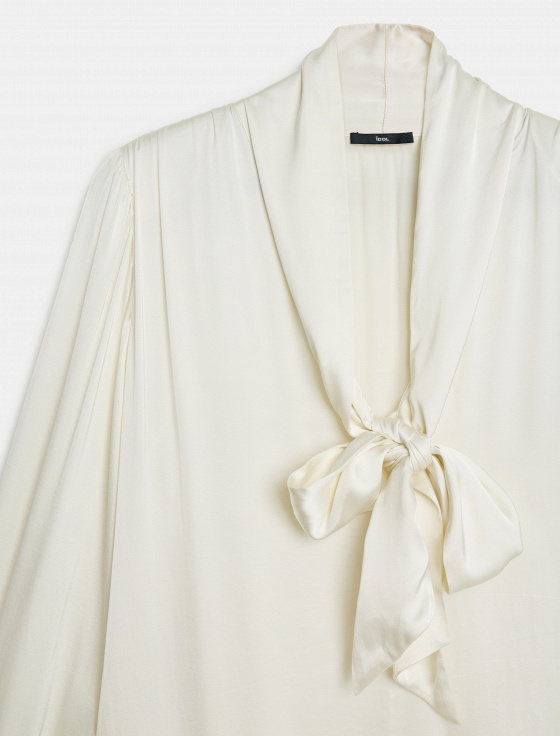 блуза с шарфом из вискозы - цена, описание и отзывы - фото №7