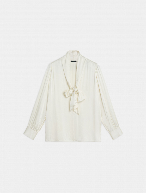 блуза с шарфом из вискозы - цена, описание и отзывы - фото №1