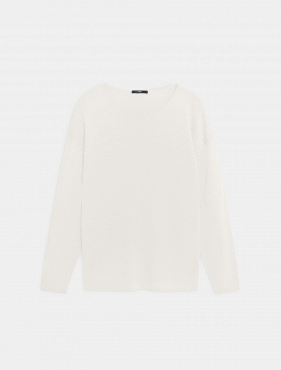 джемпер из хлопка, шёлка и льна - цена, описание и отзывы - фото №1