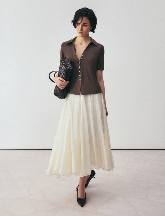 юбка миди в складку - цена, описание и отзывы - фото №2