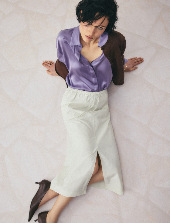 юбка миди с содержанием хлопка - цена, описание и отзывы - фото №3