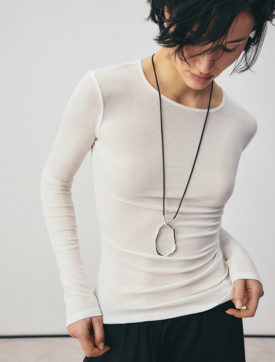 лонгслив из тенсела и шерсти - цена, описание и отзывы - фото №2