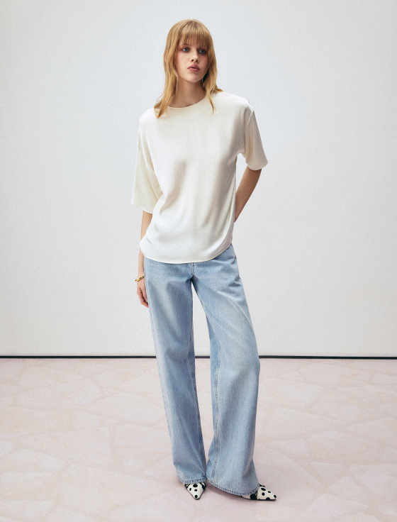 блуза из вискозы с коротким рукавом - цена, описание и отзывы - фото №3