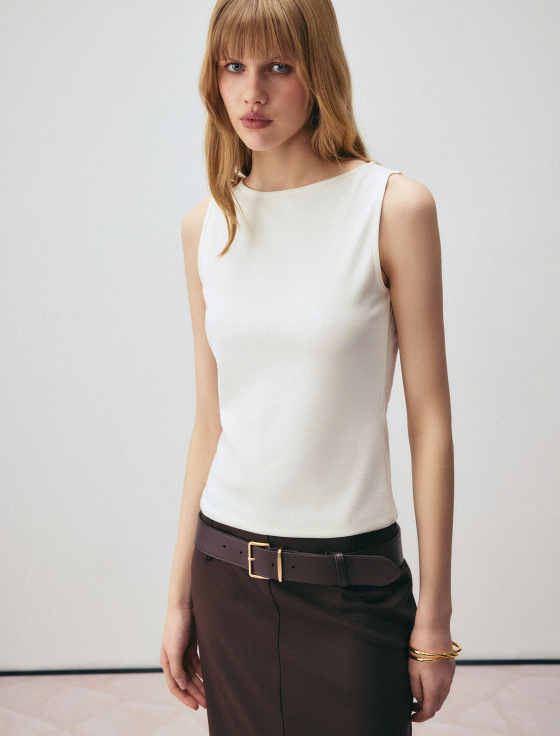 топ из вискозы и хлопка - цена, описание и отзывы - фото №3