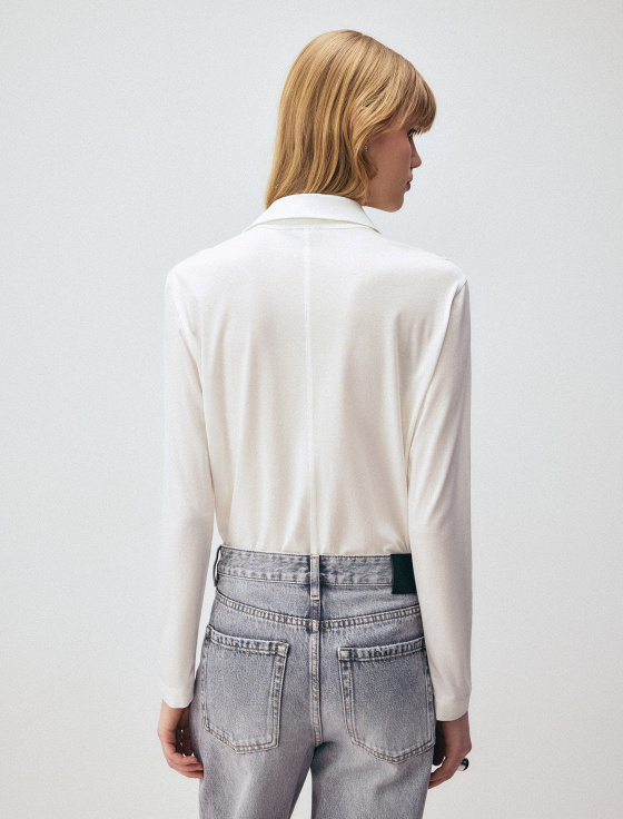 рубашка из тенсела и хлопка - цена, описание и отзывы - фото №4