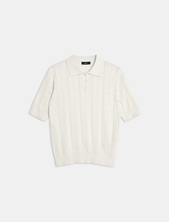 джемпер-поло из хлопка и шёлка - цена, описание и отзывы - фото №1