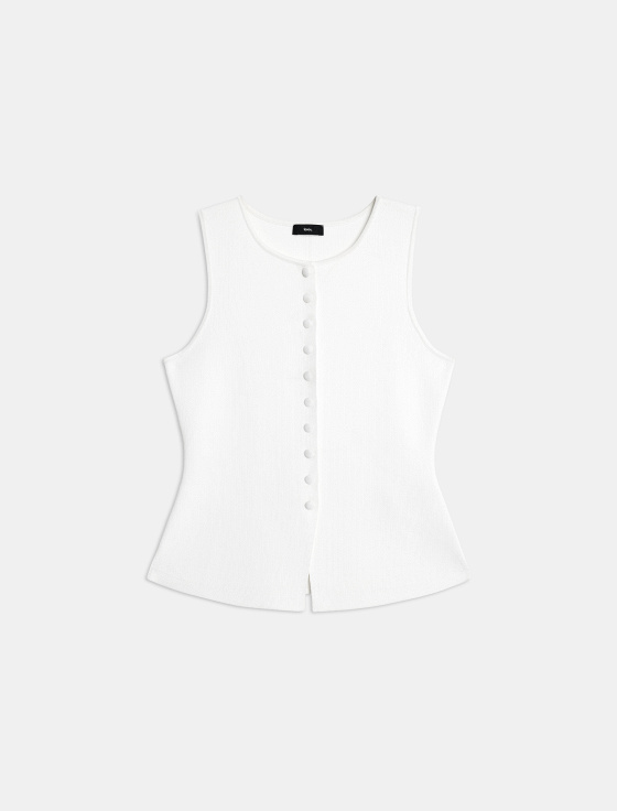 жилет приталенного силуэта из вискозы - цена, описание и отзывы - фото №1