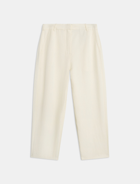 укороченные брюки из вискозы и льна - цена, описание и отзывы - фото №1