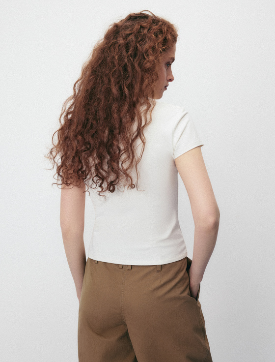 футболка из хлопка с принтом - цена, описание и отзывы - фото №3