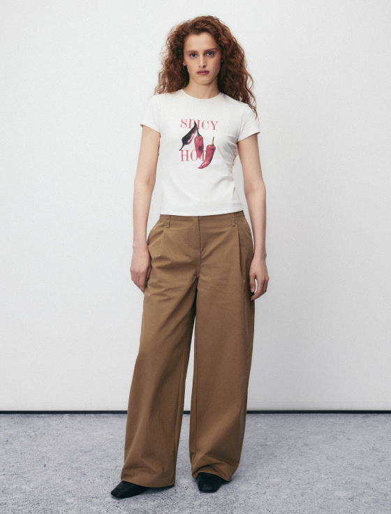 футболка из хлопка с принтом - цена, описание и отзывы - фото №4