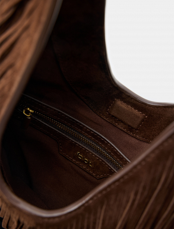 сумка-хобо из натуральной замши - цена, описание и отзывы - фото №5