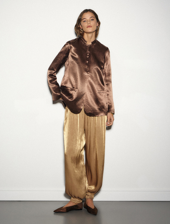 жакет из флюидного ацетата - цена, описание и отзывы - фото №5