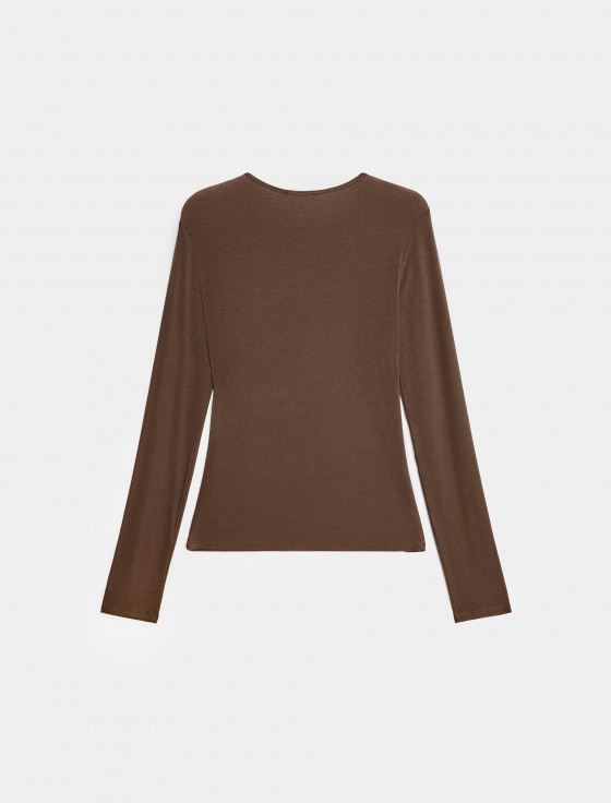 лонгслив из тенсела и шерсти - цена, описание и отзывы - фото №5