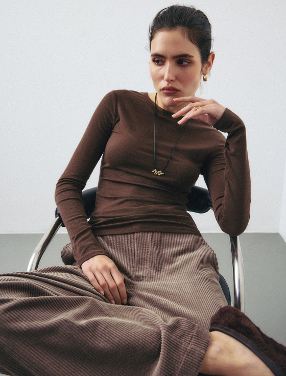 лонгслив из тенсела и шерсти - цена, описание и отзывы - фото №2