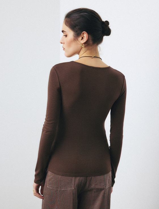 лонгслив из тенсела и шерсти - цена, описание и отзывы - фото №4