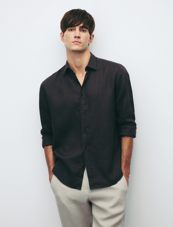рубашка из 100% льна - цена, описание и отзывы - фото №1