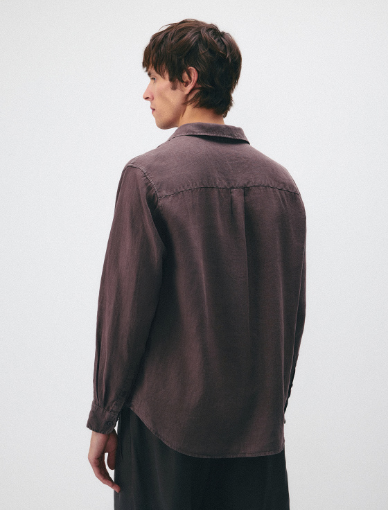 рубашка из 100% стиранного льна - цена, описание и отзывы - фото №2