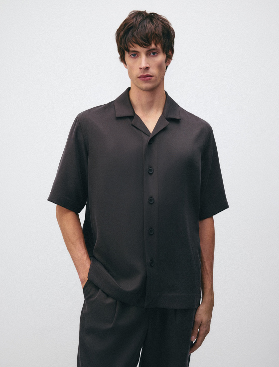 рубашка из 100% лиоцелла с коротким рукавом - цена, описание и отзывы - фото №2