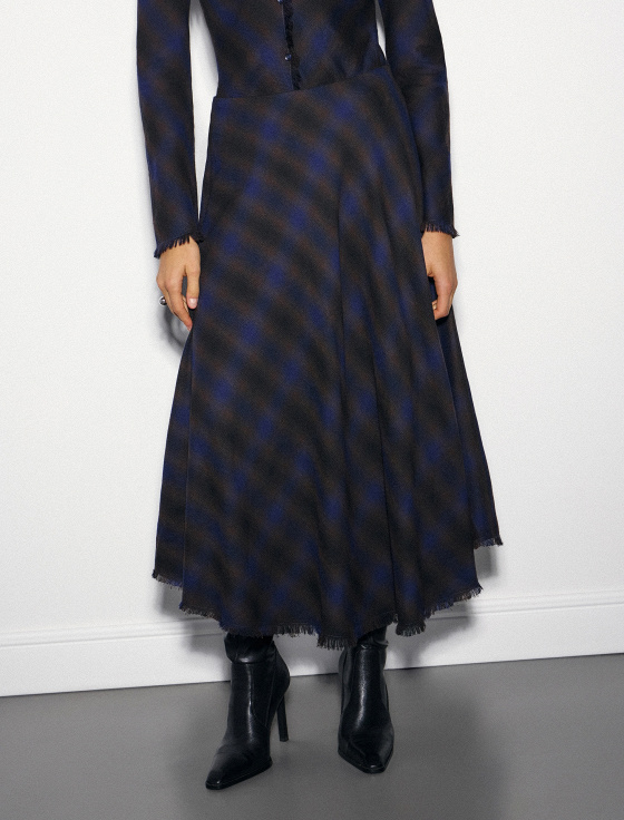 юбка миди из шерсти и льна - цена, описание и отзывы - фото №3