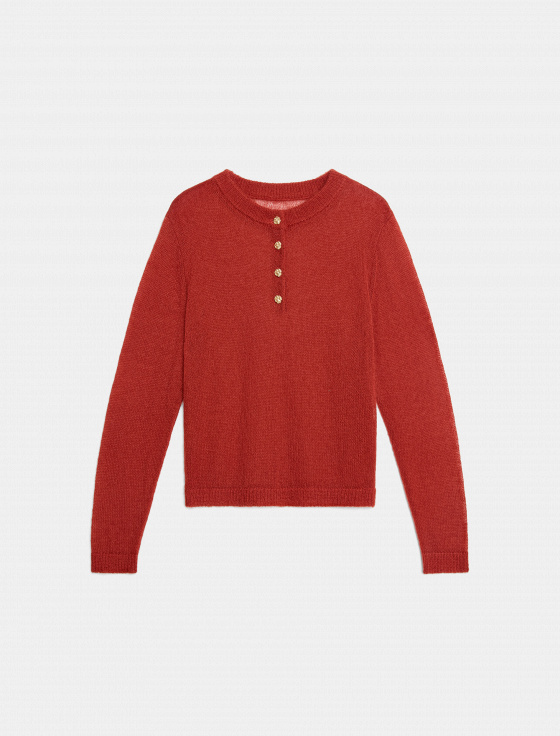 джемпер из мохера с пуговицами - цена, описание и отзывы - фото №1