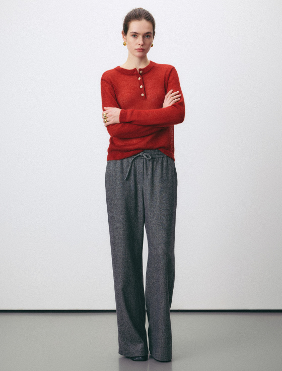 джемпер из мохера с пуговицами - цена, описание и отзывы - фото №5