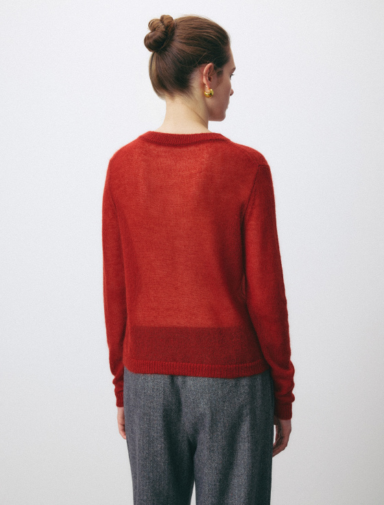 джемпер из мохера с пуговицами - цена, описание и отзывы - фото №4