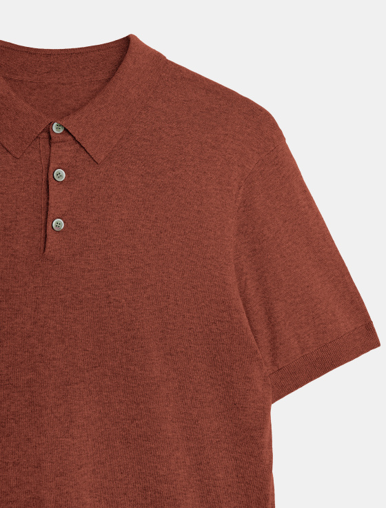 джемпер-поло из хлопка и льна - цена, описание и отзывы - фото №3