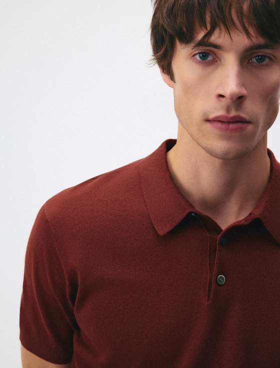 джемпер-поло из хлопка и льна - цена, описание и отзывы - фото №5