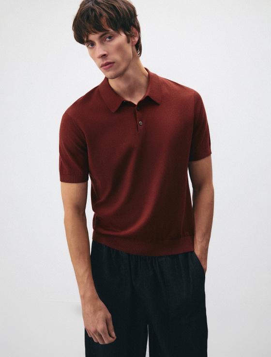 джемпер-поло из хлопка и льна - цена, описание и отзывы - фото №2