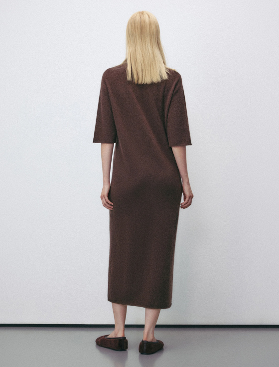 платье-миди из смесовой шерсти - цена, описание и отзывы - фото №4