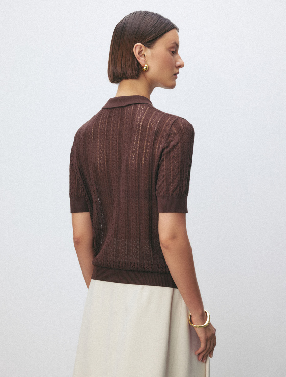 поло из хлопка и шёлка - цена, описание и отзывы - фото №5