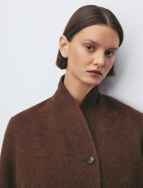 двубортный жакет-пальто из шерсти - цена, описание и отзывы - фото №6