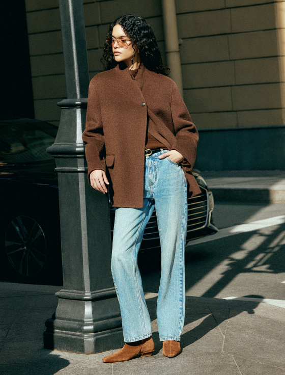 двубортный жакет-пальто из шерсти - цена, описание и отзывы - фото №2