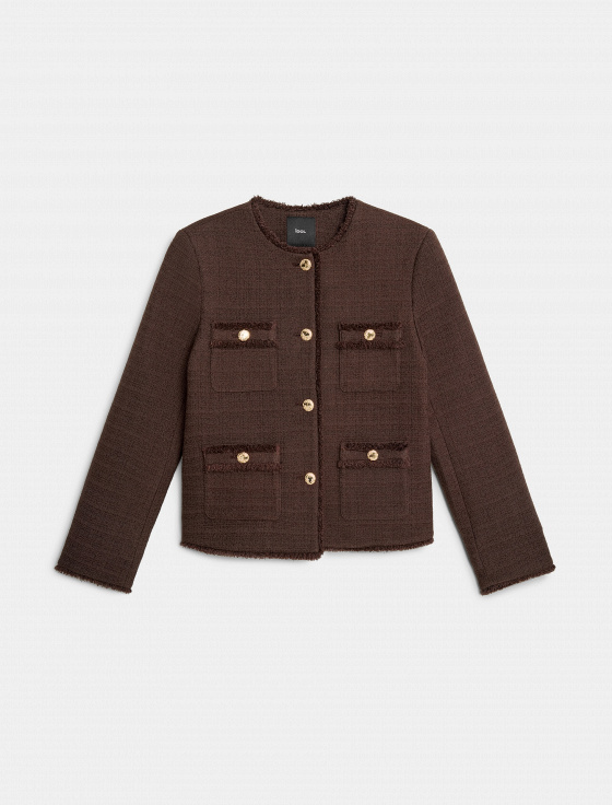 жакет из хлопкового твида - цена, описание и отзывы - фото №1