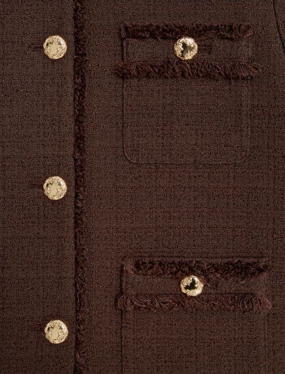 жакет из хлопкового твида - цена, описание и отзывы - фото №4