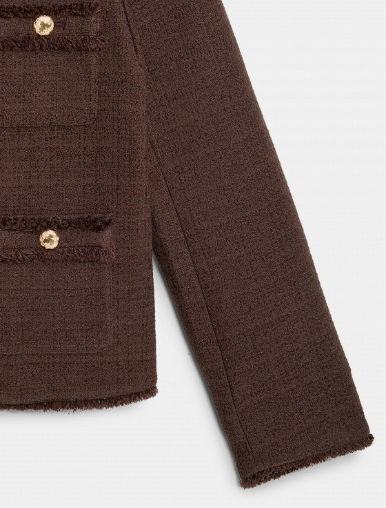 жакет из хлопкового твида - цена, описание и отзывы - фото №5