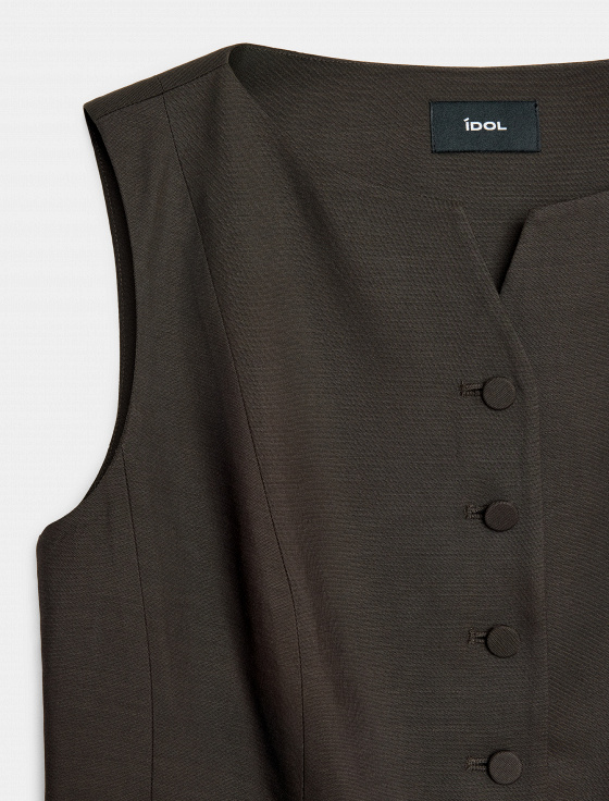 жилет из костюмной шерсти - цена, описание и отзывы - фото №3