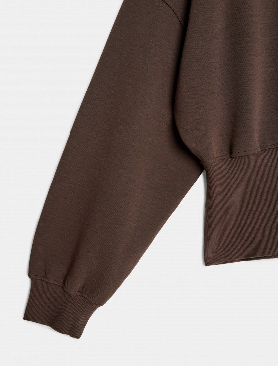 толстовка из хлопка и модала - цена, описание и отзывы - фото №8