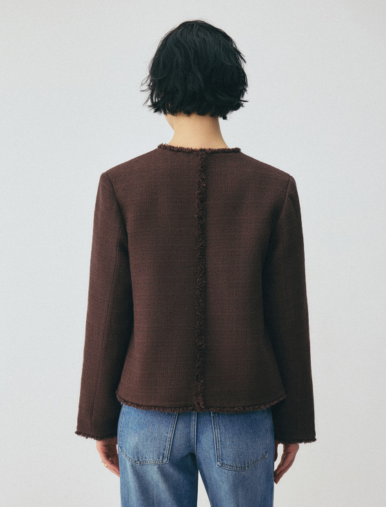 жакет из хлопкового твида - цена, описание и отзывы - фото №4