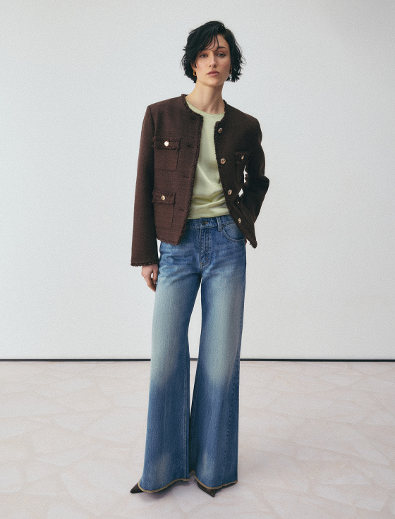 жакет из хлопкового твида - цена, описание и отзывы - фото №5