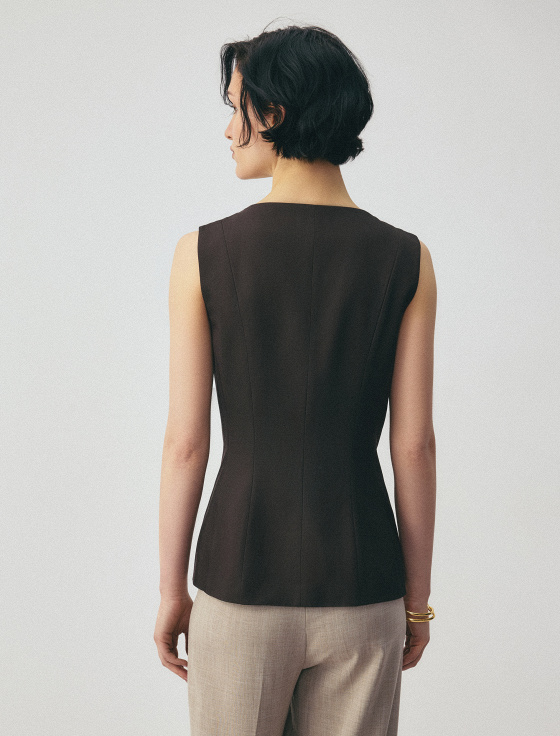 жилет из костюмной шерсти - цена, описание и отзывы - фото №3